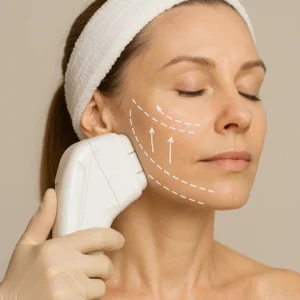 Woman having HI-FU to reduce wrinkles call LA LIPO Enfield Highway Now!