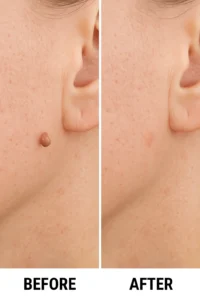 Skin tags removal Enfield Highway before and after