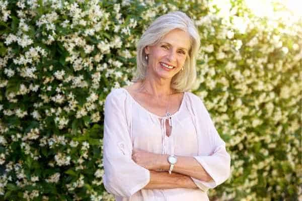 Older woman happy with urinary incontinence treatment Enfield Highway
