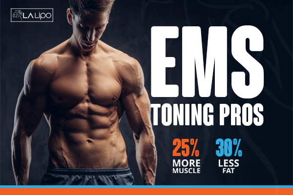 Image of man with sculpted stomach showing the fat loss and muscle gain of LA-EMS Body Sculpting Treatment Enfield Highway